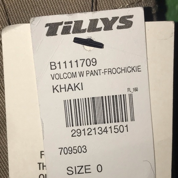 NWT (Volcom) Frochickie Khaki Pants - Picture 4 of 8